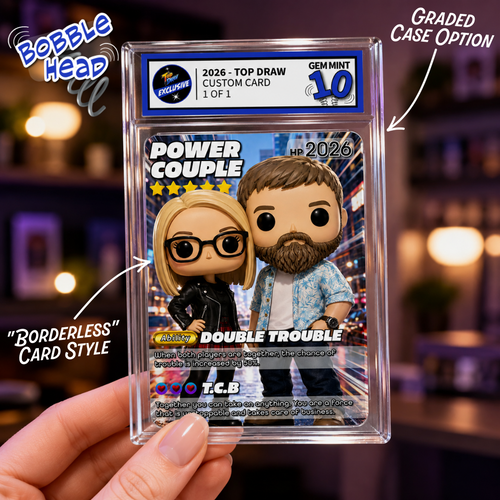 BOBBLE HEAD STYLE - Custom Trading Card