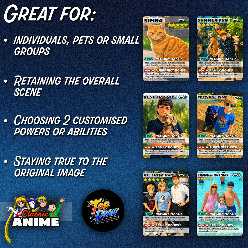 CLASSIC ANIME STYLE - Custom Trading Card