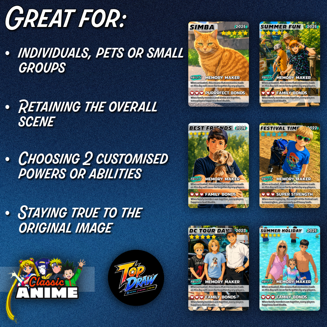 CLASSIC ANIME STYLE - Custom Trading Card