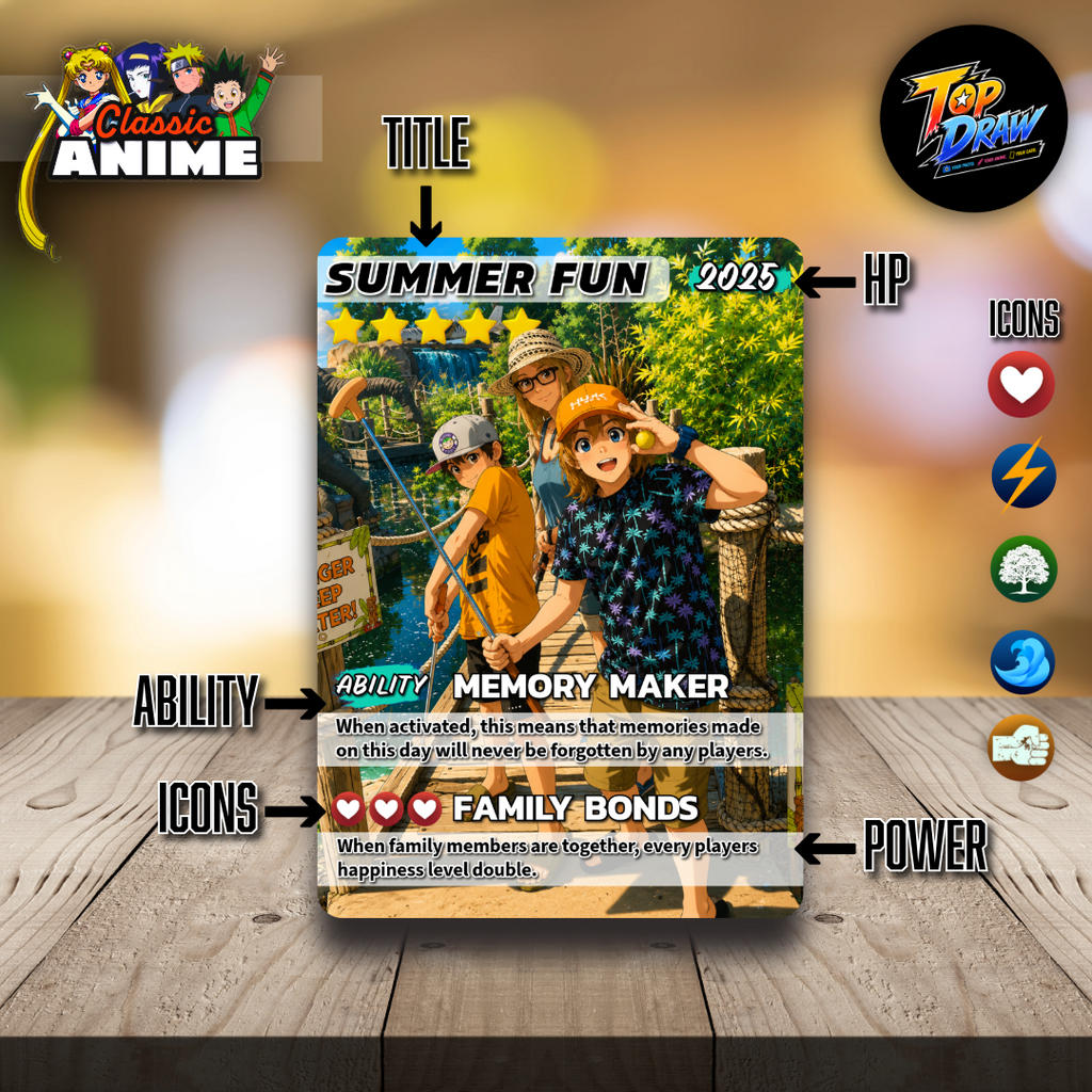 CLASSIC ANIME STYLE - Custom Trading Card