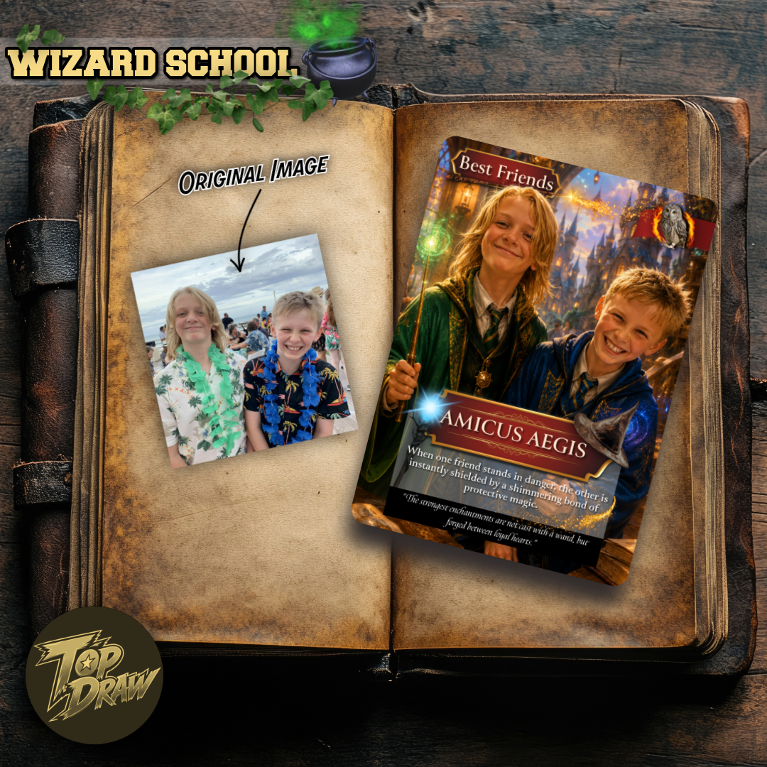 WIZARD SCHOOL - Custom Trading Card
